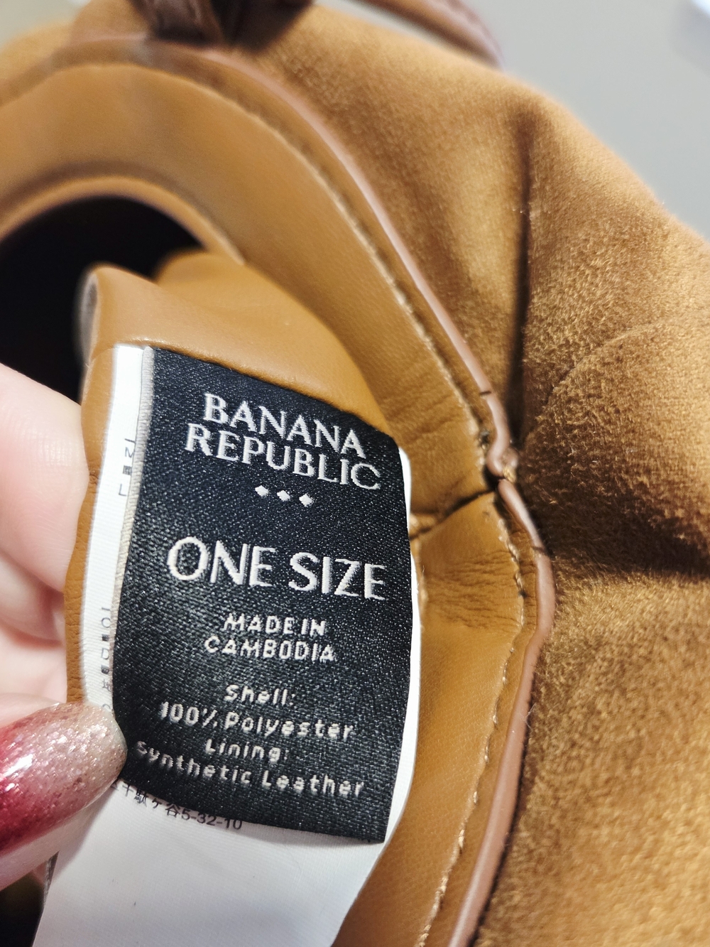 Banana Republic Suede Gathered Clutch Bag in Brown - Picture 7 of 10